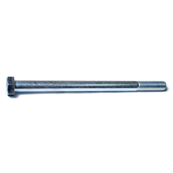 1/2"-13 x 7-1/2" Zinc Plated Grade 2 / A307 Steel Coarse Thread Hex Bolts