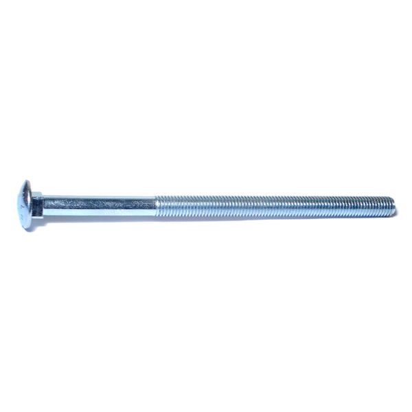 1/2"-13 x 9" Zinc Plated Grade 2 / A307 Steel Coarse Thread Carriage Bolts