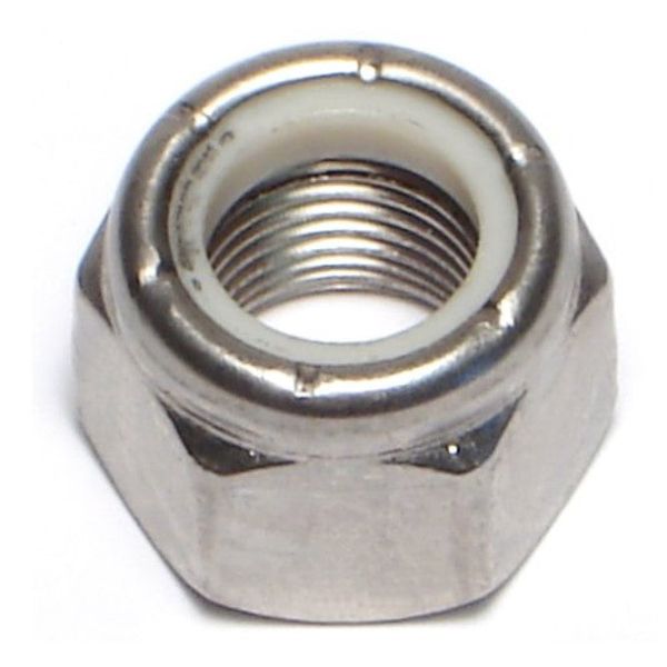 1/2"-20 18-8 Stainless Steel Fine Thread Nylon Insert Lock Nuts