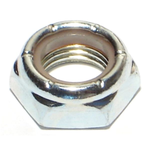 1/2"-20 Zinc Plated Grade 2 Steel Fine Thread Nylon Thin Lock Nuts