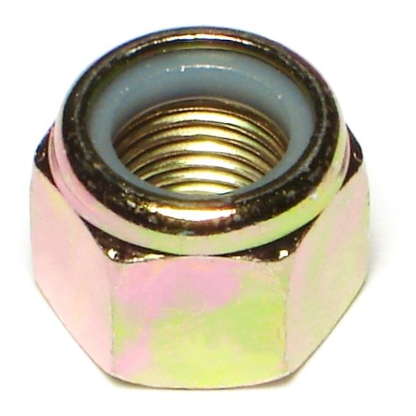 1/2"-20 Zinc Plated Grade 8 Steel Fine Thread Nylon Insert Lock Nuts