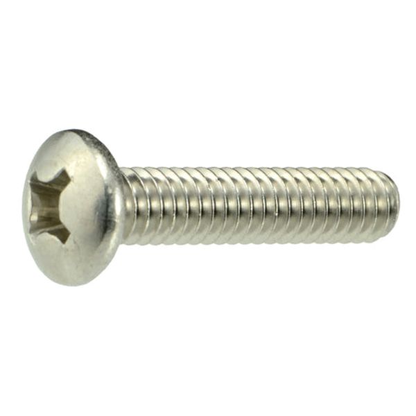 #12-24 x 1" 18-8 Stainless Steel Coarse Thread Phillips Pan Head Machine Screws