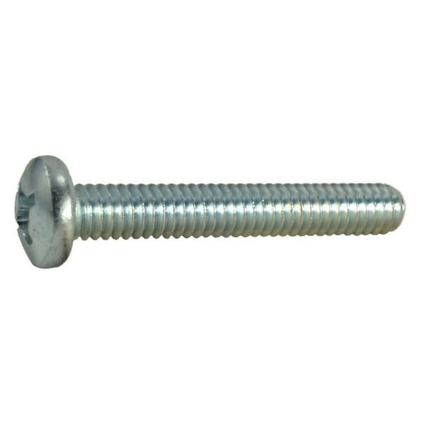 #12-24 x 1-1/2" Zinc Plated Steel Coarse Thread Phillips Pan Head Machine Screws