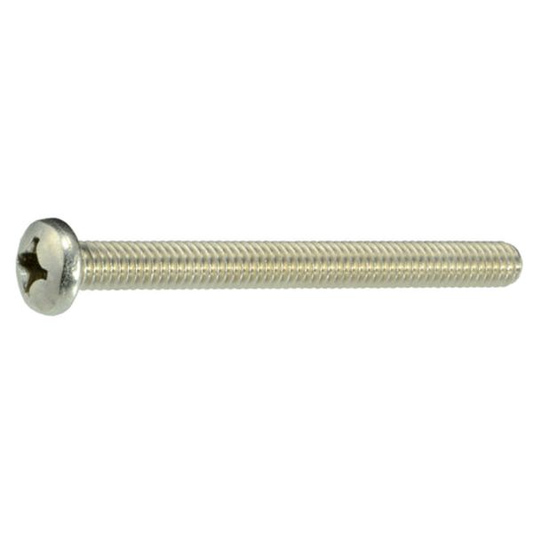 #12-24 x 2-1/2" 18-8 Stainless Steel Coarse Thread Phillips Pan Head Machine Screws