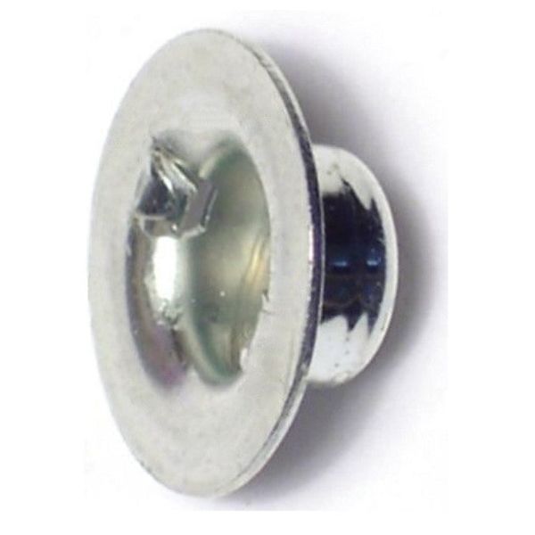 1/4" Zinc Plated Steel Washer Cap Push Nuts