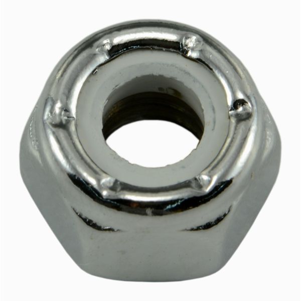 1/4"-20 Chrome Plated Steel Coarse Thread Nylon Insert Lock Nuts
