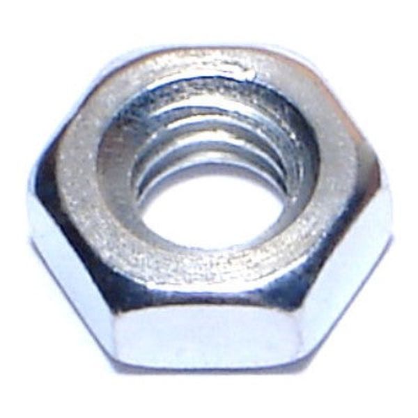 1/4"-20 Zinc Plated Grade 2 Steel Coarse Thread Hex Machine Screw Nuts