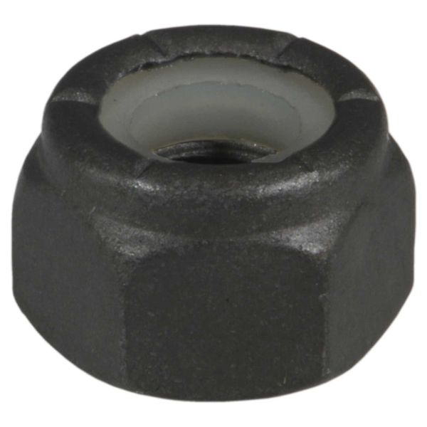 1/4"-20 Black Phosphate Grade 2 Steel Coarse Thread Nylon Insert Lock Nuts