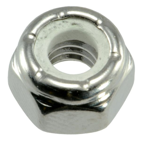 1/4"-20 Polished 18-8 Stainless Steel Coarse Thread Nylon Insert Lock Nuts