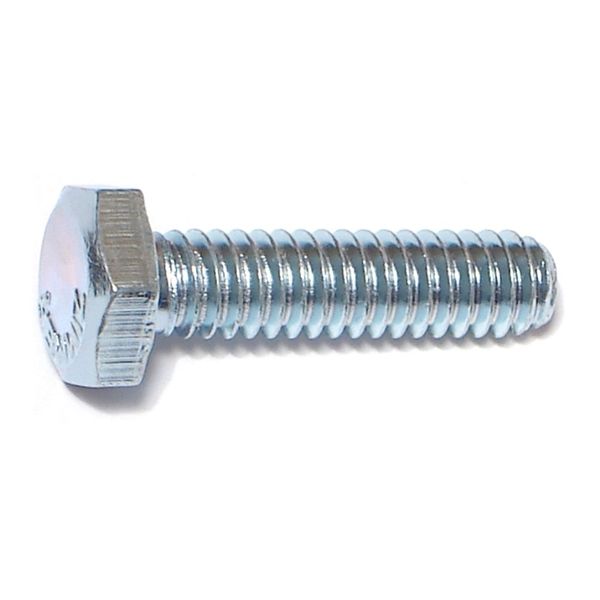 1/4"-20 x 1" Zinc Plated Grade 2 / A307 Steel Coarse Thread Hex Bolts