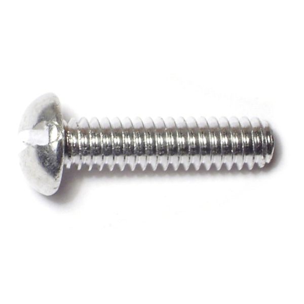 1/4"-20 x 1" Aluminum Coarse Thread Slotted Round Head Machine Screws