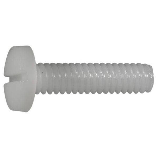 1/4"-20 x 1" Nylon Plastic Coarse Thread Slotted Binding Machine Screws
