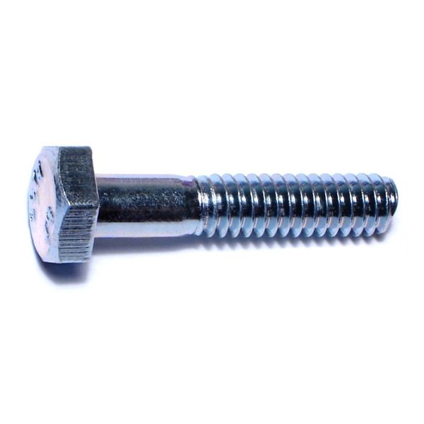 1/4"-20 x 1-1/4" Zinc Plated Grade 2 / A307 Steel Coarse Thread Hex Bolts