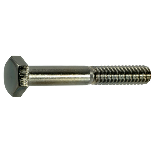 1/4"-20 x 1-3/4" Black Chrome Plated Steel Coarse Thread Hex Cap Screws