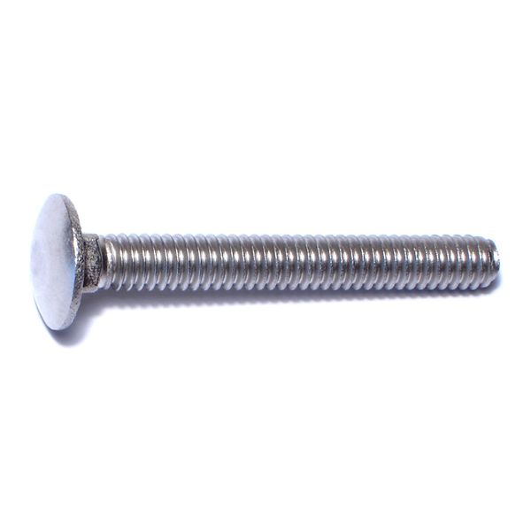 1/4"-20 x 2" 18-8 Stainless Steel Coarse Thread Carriage Bolts