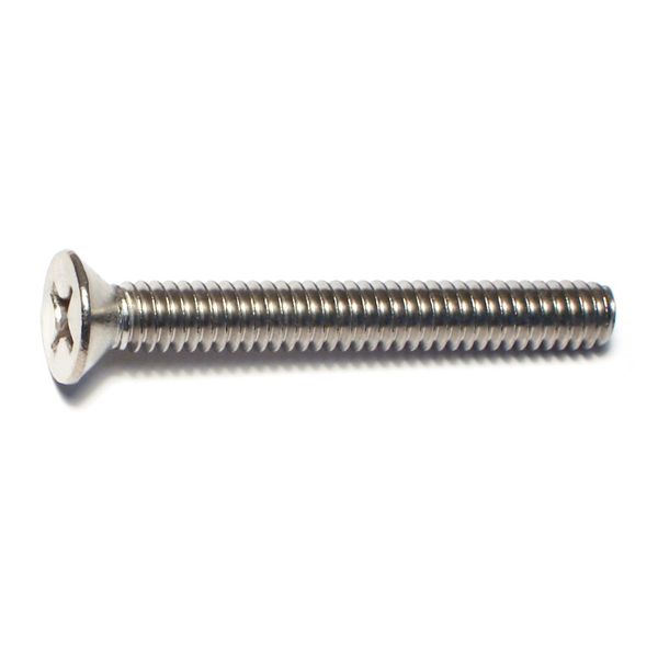 1/4"-20 x 2" 18-8 Stainless Steel Coarse Thread Phillips Flat Head Machine Screws