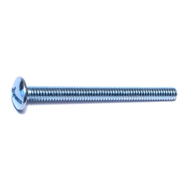 1/4"-20 x 3" Zinc Plated Steel Coarse Thread Combo Truss Head Machine Screws