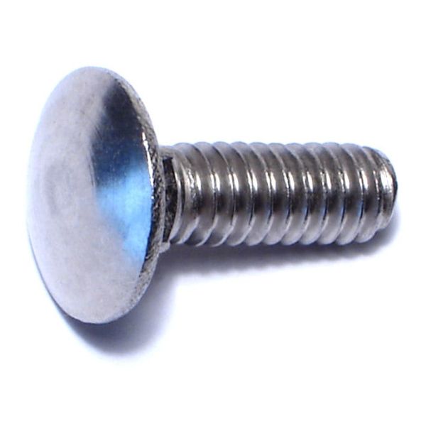 1/4"-20 x 3/4" 18-8 Stainless Steel Coarse Thread Carriage Bolts