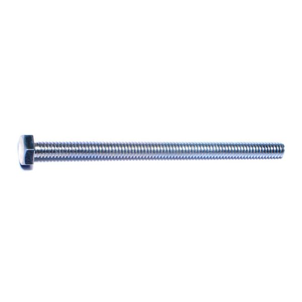 1/4"-20 x 4" Zinc Plated Steel Coarse Full Thread Hex Head Tap Bolts