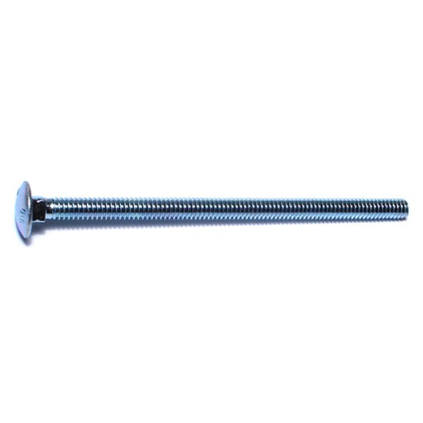 1/4"-20 x 4-1/2" Zinc Plated Grade 2 / A307 Steel Coarse Thread Carriage Bolts