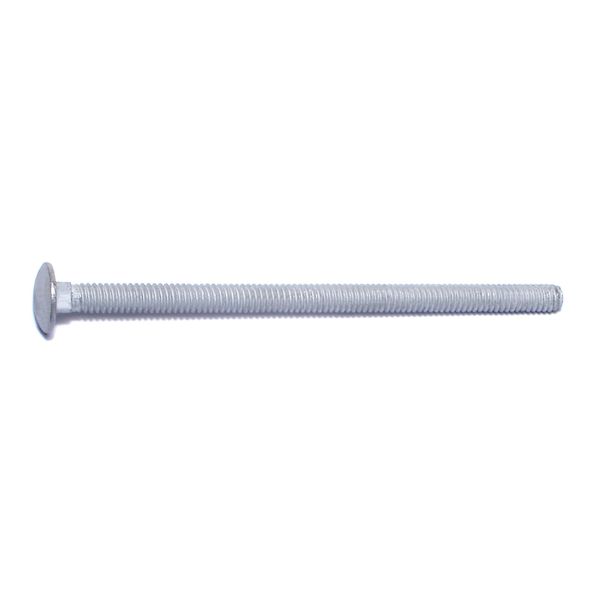 1/4"-20 x 4-1/2" Hot Dip Galvanized Grade 2 / A307 Steel Coarse Thread Carriage Bolts