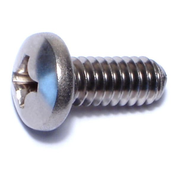 1/4"-20 x 5/8" 18-8 Stainless Steel Coarse Thread Phillips Pan Head Machine Screws