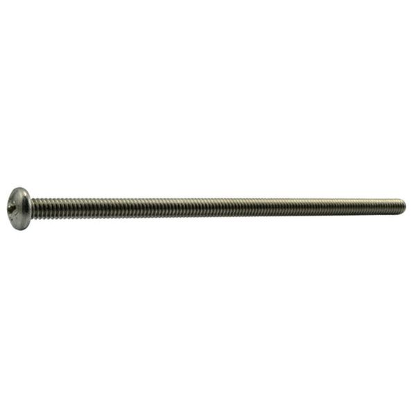 1/4"-20 x 6" 18-8 Stainless Steel Coarse Thread Phillips Pan Head Machine Screws