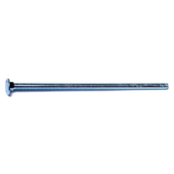 1/4"-20 x 6-1/2" Zinc Plated Grade 2 / A307 Steel Coarse Thread Carriage Bolts