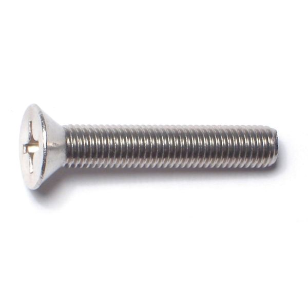 1/4"-28 x 1-1/2" 18-8 Stainless Steel Fine Thread Phillips Flat Head Machine Screws