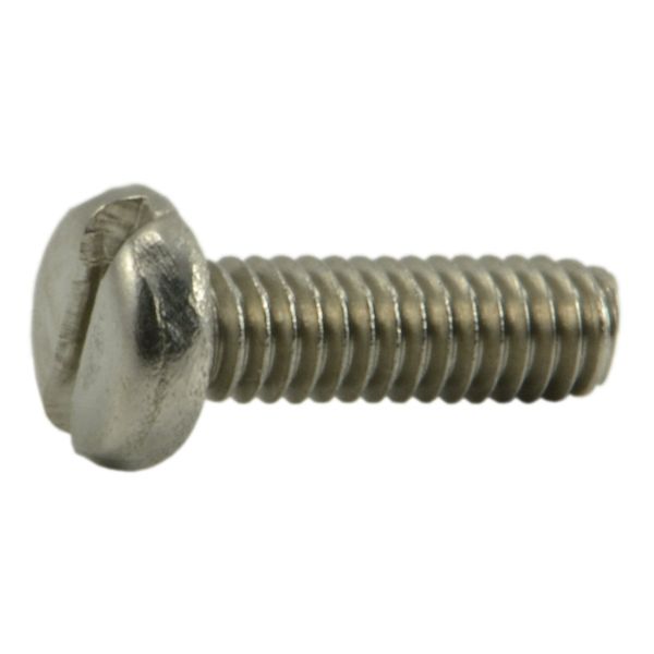 #1-72 x 1/4" 18-8 Stainless Steel Fine Thread Slotted Pan Head Miniature Machine Screws