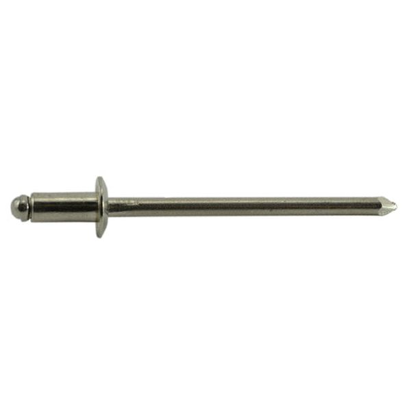 1/8 - 1/16" x 1/8" 18-8 Stainless Steel Dome Head Blind Pop Rivets