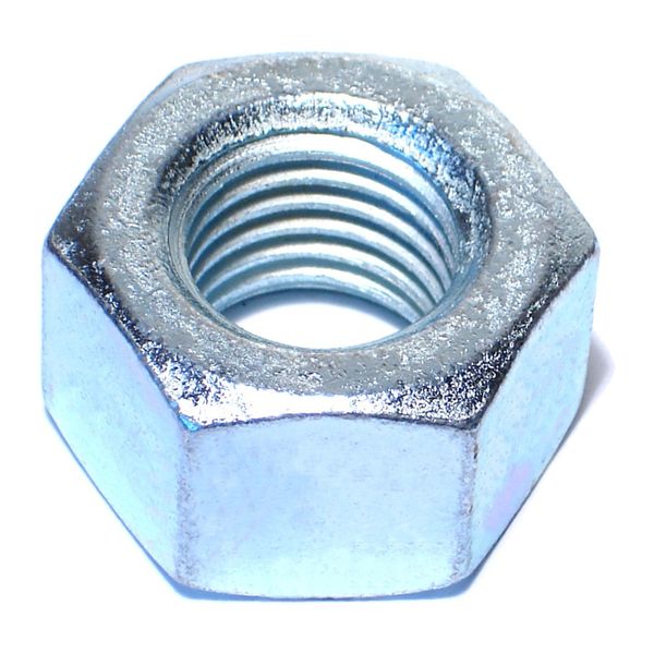 1"-8 Zinc Plated Grade 5 Steel Coarse Thread Heavy Hex Nuts