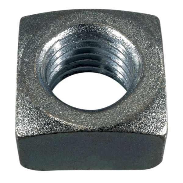 1"-8 Zinc Plated Steel Coarse Thread Square Nuts