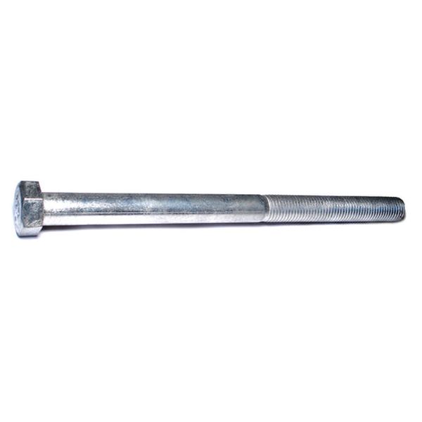 1"-8 x 14" Zinc Plated Grade 2 / A307 Steel Coarse Thread Hex Bolts