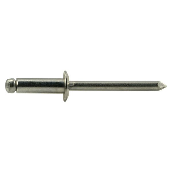 3/16" - 1/4" x 3/8" 18-8 Stainless Steel Dome Head Blind Pop Rivets