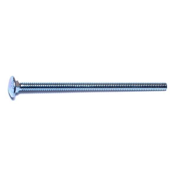 3/16-24 x 3-1/2" Zinc Plated Grade 2 / A307 Steel Coarse Thread Carriage Bolts