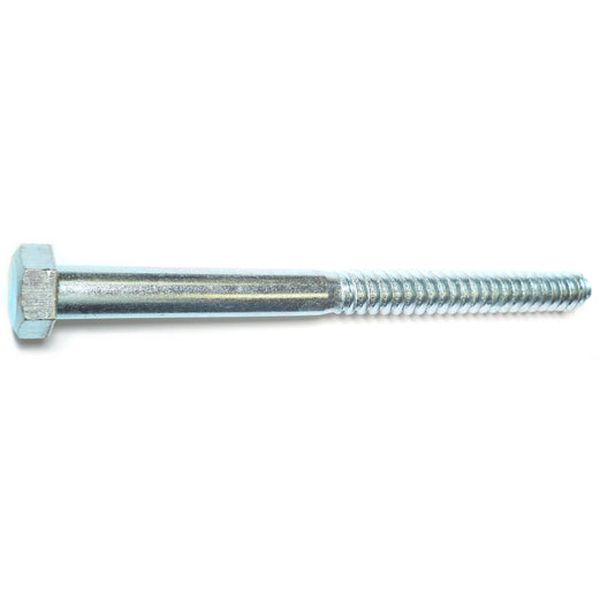 3/4" x 10" Zinc Plated Grade 2 / A307 Steel Hex Head Lag Screws