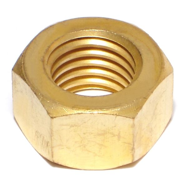 3/4"-10 Brass Coarse Thread Finished Hex Nuts