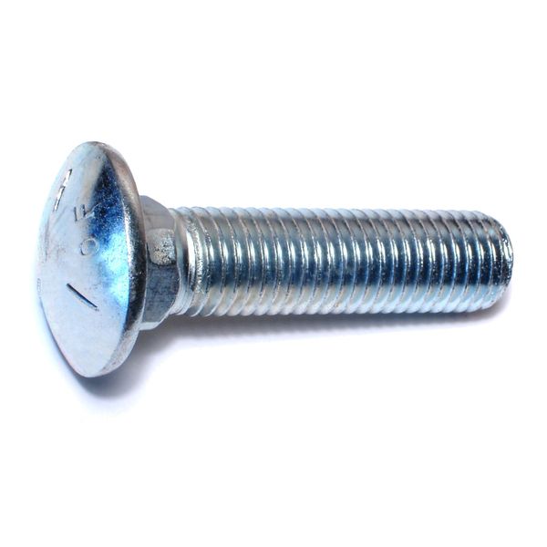 3/4"-10 x 3" Zinc Plated Grade 5 Steel Coarse Thread Carriage Bolts