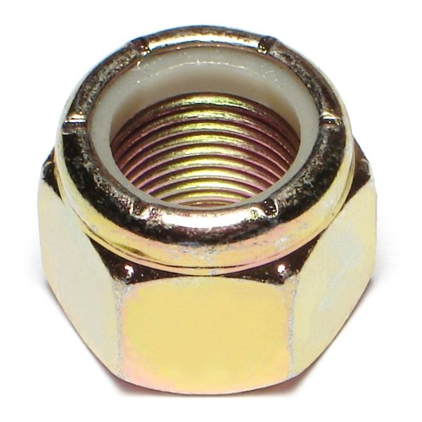 3/4"-16 Zinc Plated Grade 8 Steel Fine Thread Nylon Insert Lock Nuts