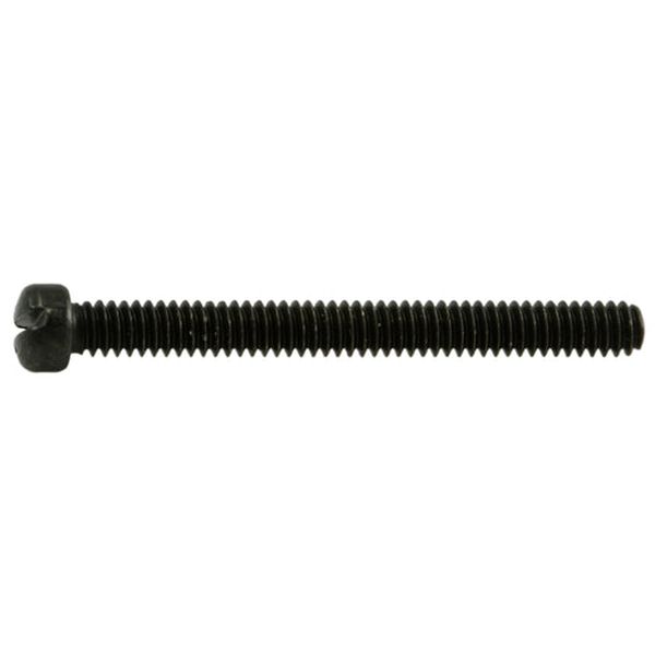 #3-48 x 1" Black Oxide Steel Coarse Thread Slotted Fillister Head Gun Screws