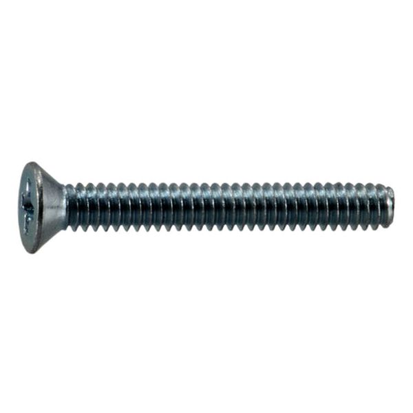 #3-48 x 3/4" Zinc Plated Steel Coarse Thread Phillips Flat Head Machine Screws