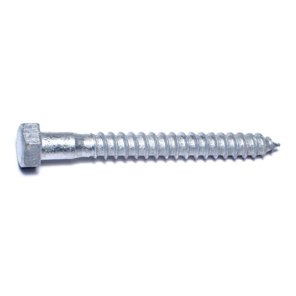 3/8" x 3-1/2" Hot Dip Galvanized Steel Hex Head Lag Screws