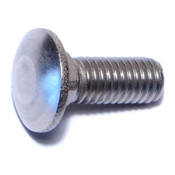 3/8"-16 x 1" 18-8 Stainless Steel Coarse Thread Carriage Bolts