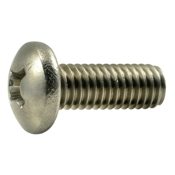 3/8"-16 x 1" 18-8 Stainless Steel Coarse Thread Phillips Pan Head Machine Screws