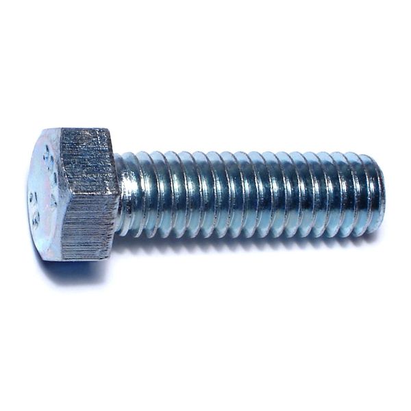 3/8"-16 x 1-1/4" Zinc Plated Grade 2 / A307 Steel Coarse Thread Hex Bolts