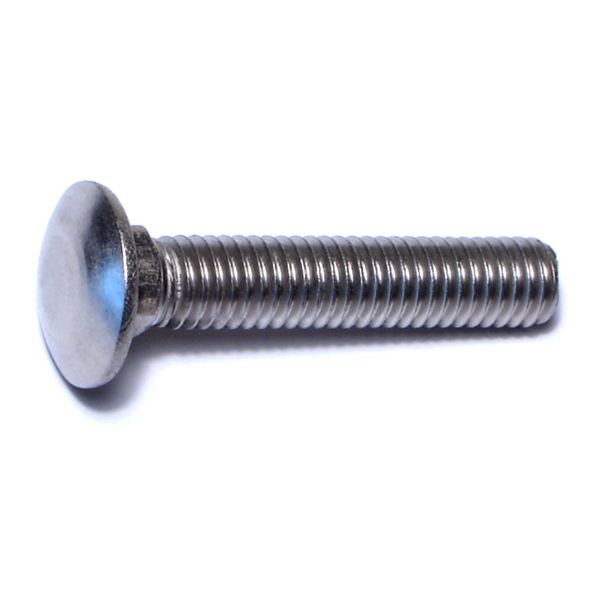 3/8"-16 x 2" 18-8 Stainless Steel Coarse Thread Carriage Bolts