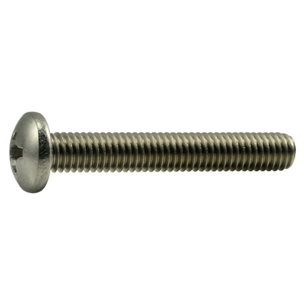 3/8"-16 x 2-1/2" 18-8 Stainless Steel Coarse Thread Phillips Pan Head Machine Screws