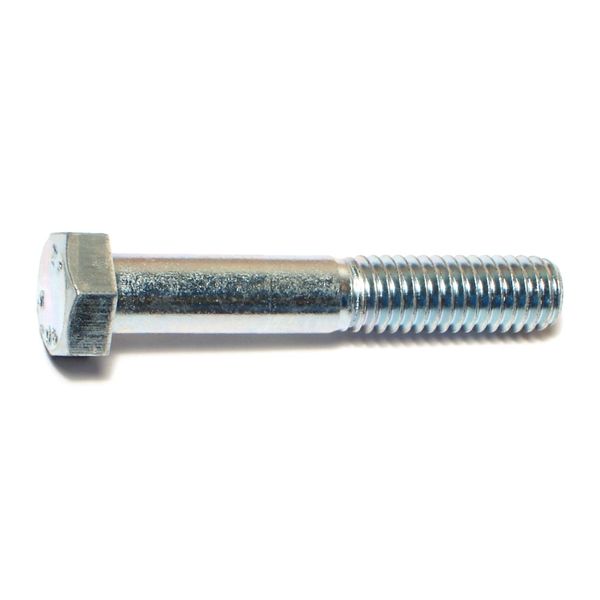 3/8"-16 x 2-1/4" Zinc Plated Grade 2 / A307 Steel Coarse Thread Hex Bolts