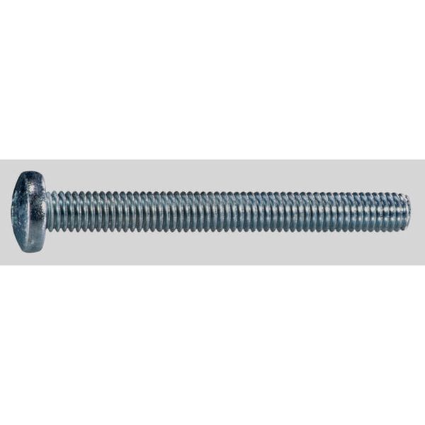 3/8"-16 x 3-1/2" Zinc Plated Steel Coarse Thread Phillips Pan Head Machine Screws